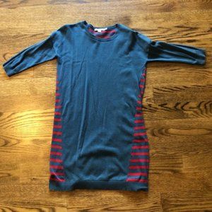 Boden sweater solid and stripe tunic size 4